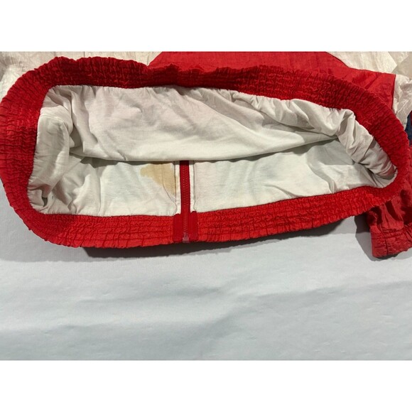 Sergio Tacchini Vintage Nylon Red White Blue Windbreaker Track Jacket Sz 46 - Picture 10 of 10